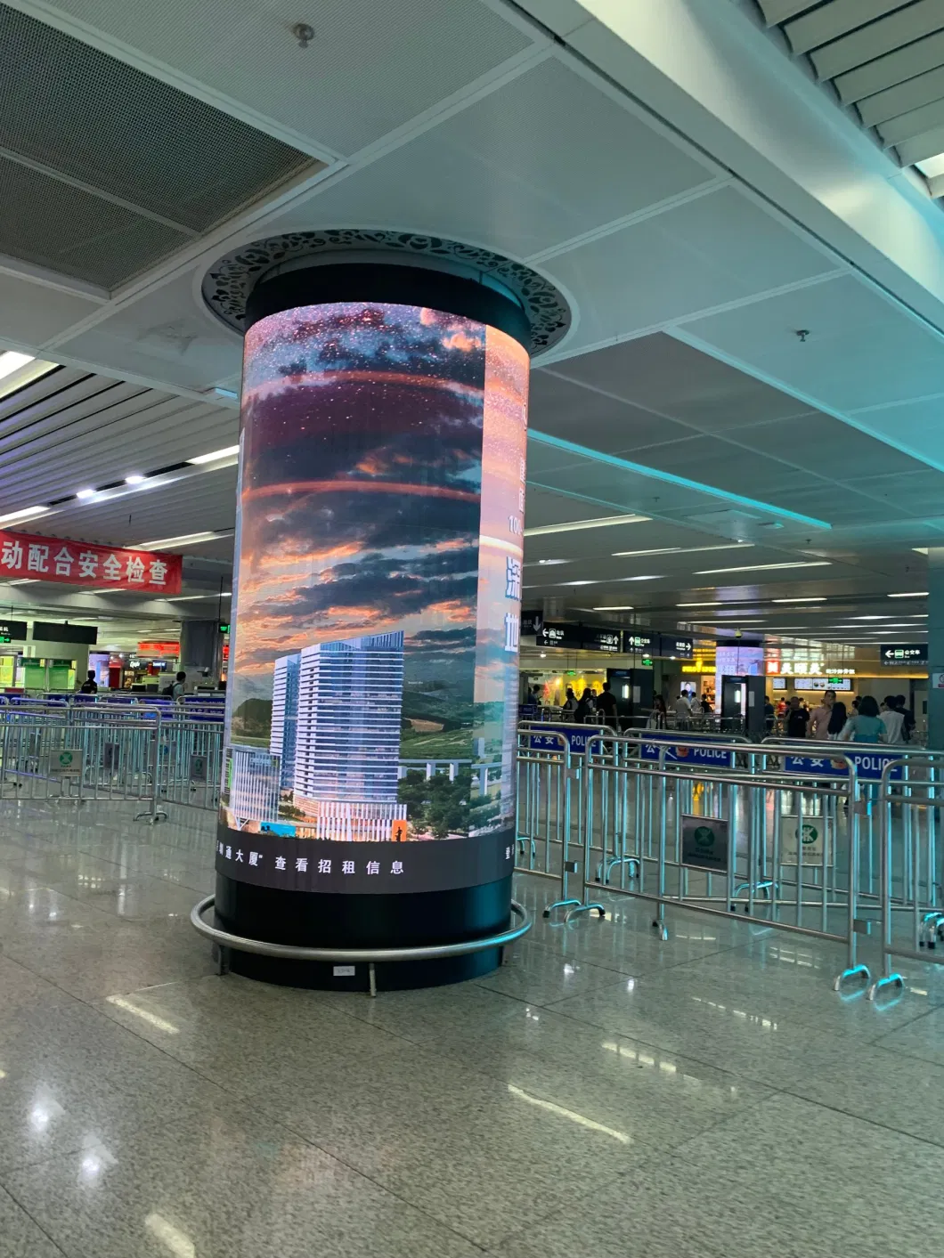 Indoor P4 Cylindrical Column Soft Module Curved Flexible LED Display Screen