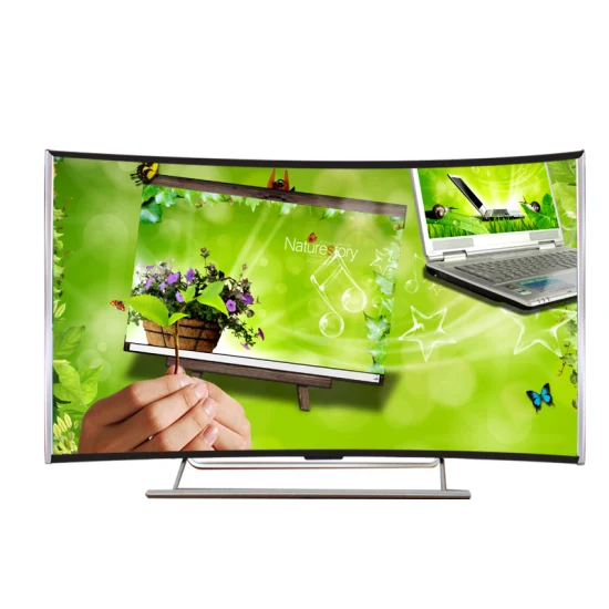 49/50/55/60/65 Polegadas Vidro Curvo Android Smart TV LED 4K TV Smart Television Curva LED TV Tela