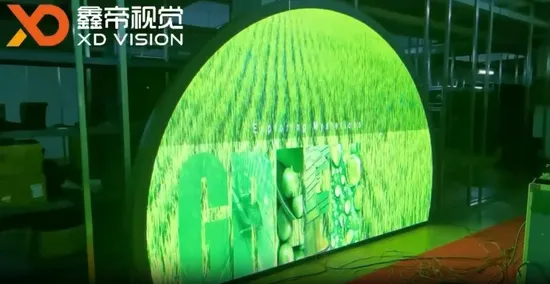 O painel flexível do módulo de exibição P1 P2 pode dobrar a tela LED redonda de parede de vídeo circular macia redonda