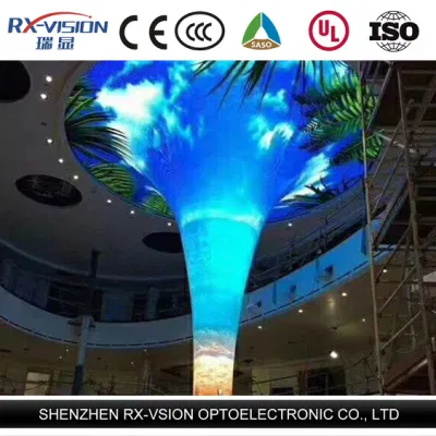 Tela de diodo emissor de luz flexível curvada circular interna da exposição de diodo emissor de luz redonda macia de Absen