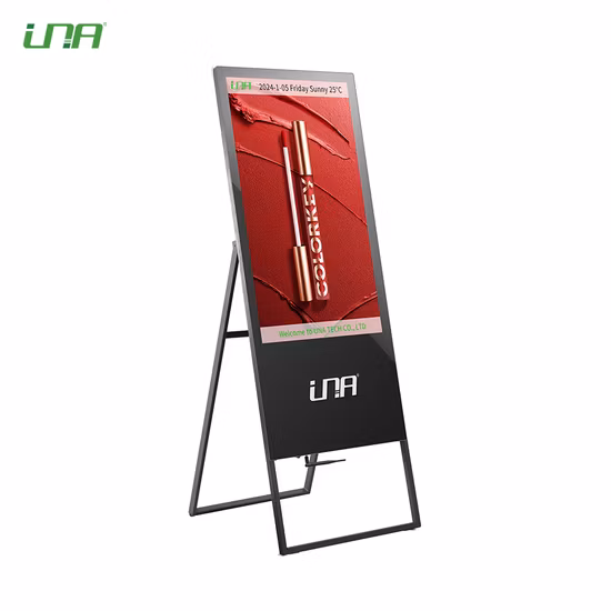 Cartaz LED de anúncio comercial interno super fino altamente flexível do LCD do centro de negócios